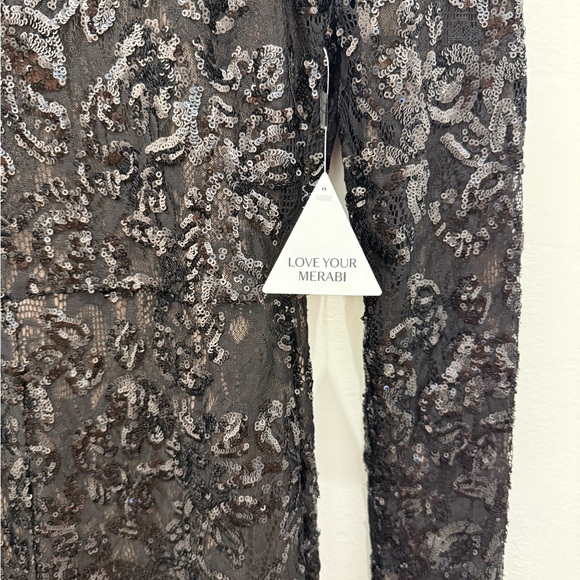 NADINE MERABI Black Sequin Jumpsuit - Picture 5 of 8